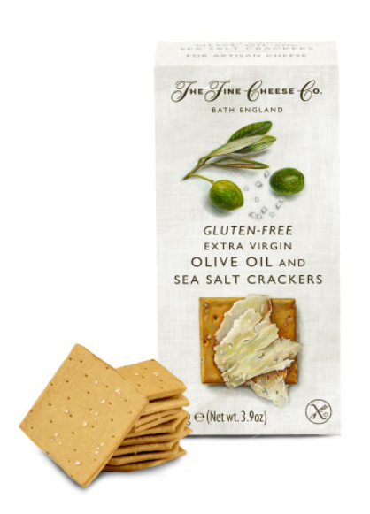 Gluten-Free Extra Virgin Olive Oil and Sea Salt Crackers
